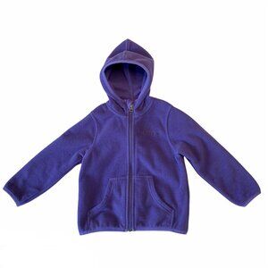 MACPAC Purple Fleece Jacket Girls 2 2T Toddler Warm Winter Coat Hood Pockets Kid
